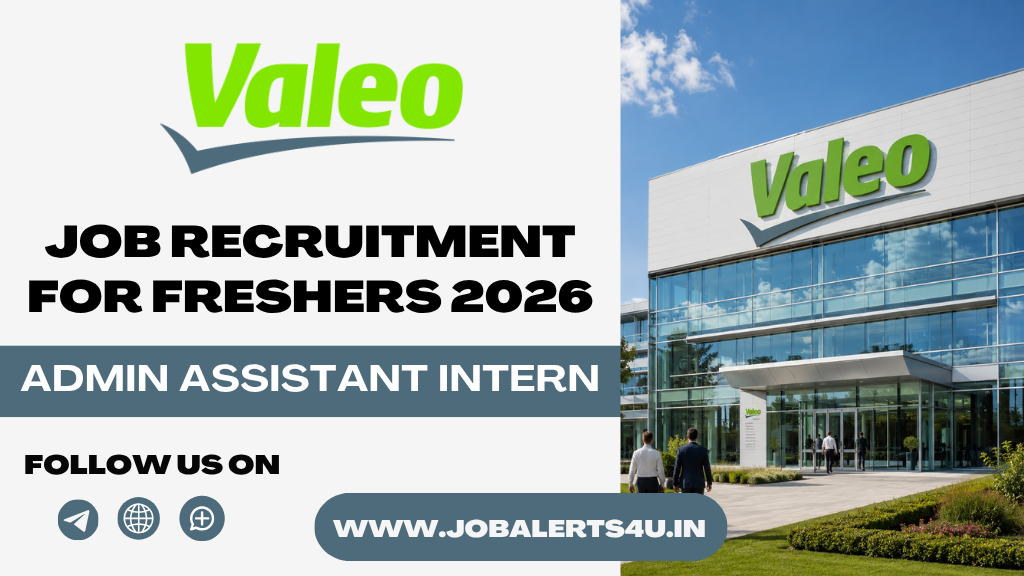 Valeo Admin Assistant Intern Hiring 2026